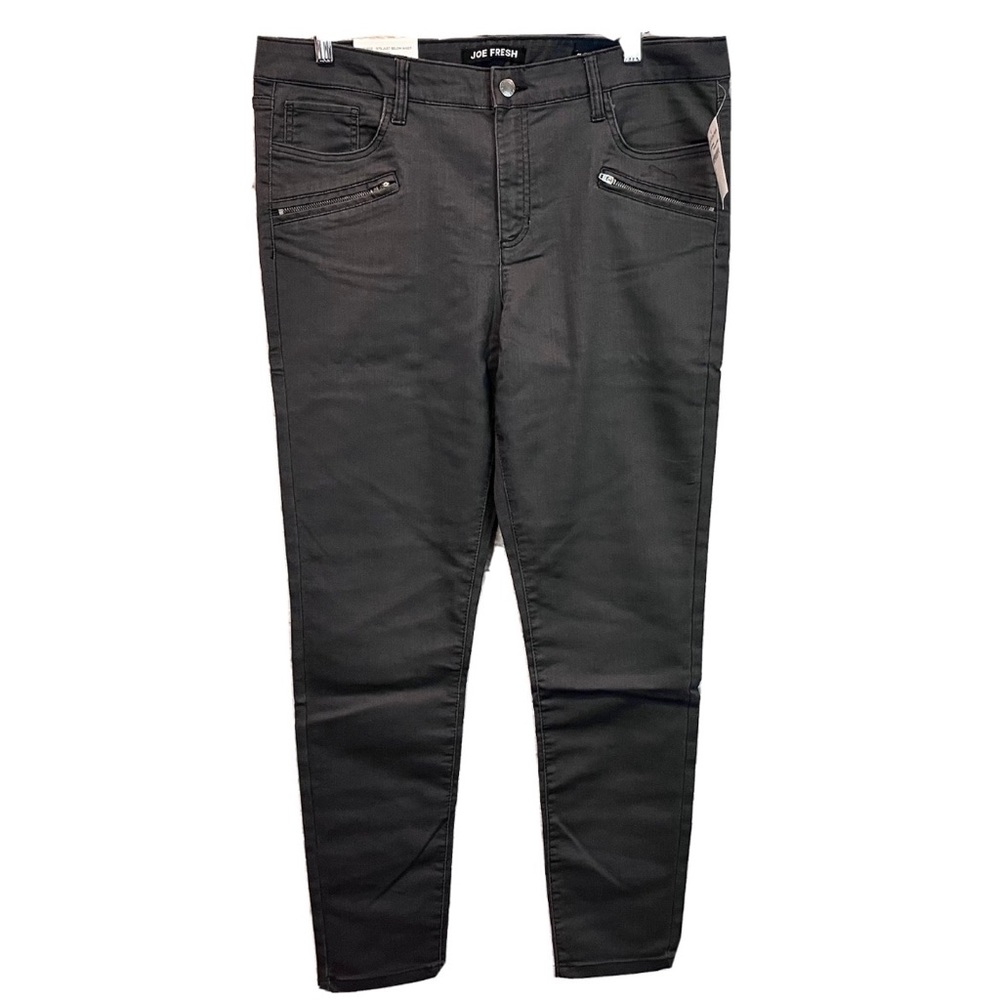 NWT Joe Fresh 32” Classic Slim Mid Rise Hurricane Grey Jeans WF8B146080